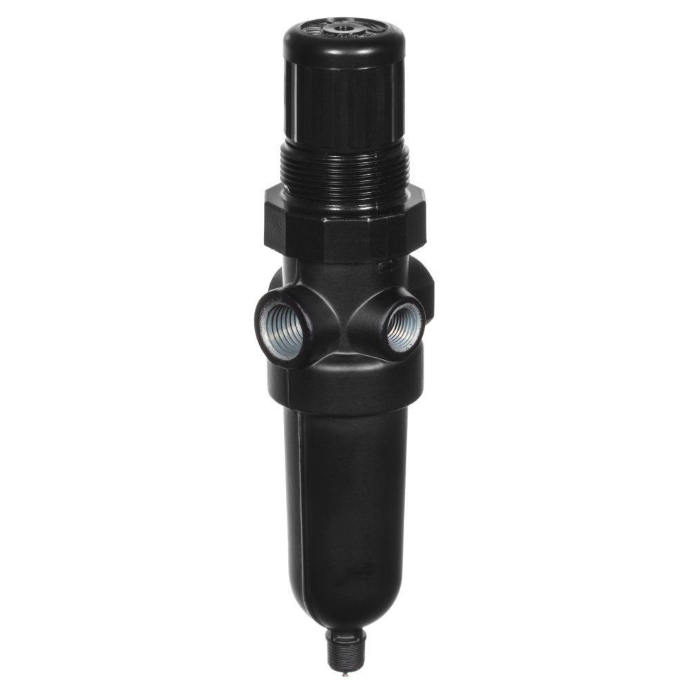 Filterregler Baureihe B07, 1/4 NPT, 5µm, 0,3-10 bar, manueller Ablass, ohne Manometer - Norgren B07-205-M1MA