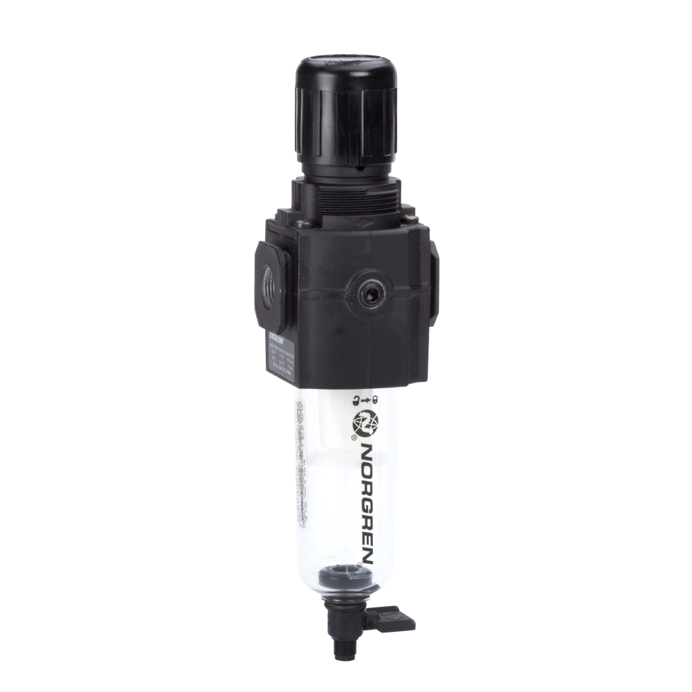 Excelon filter/regulator, G1/2, 40 µm, 0.3-4 bar, manual drain, without gauge - Norgren B73G-4GK-QT3-NFN