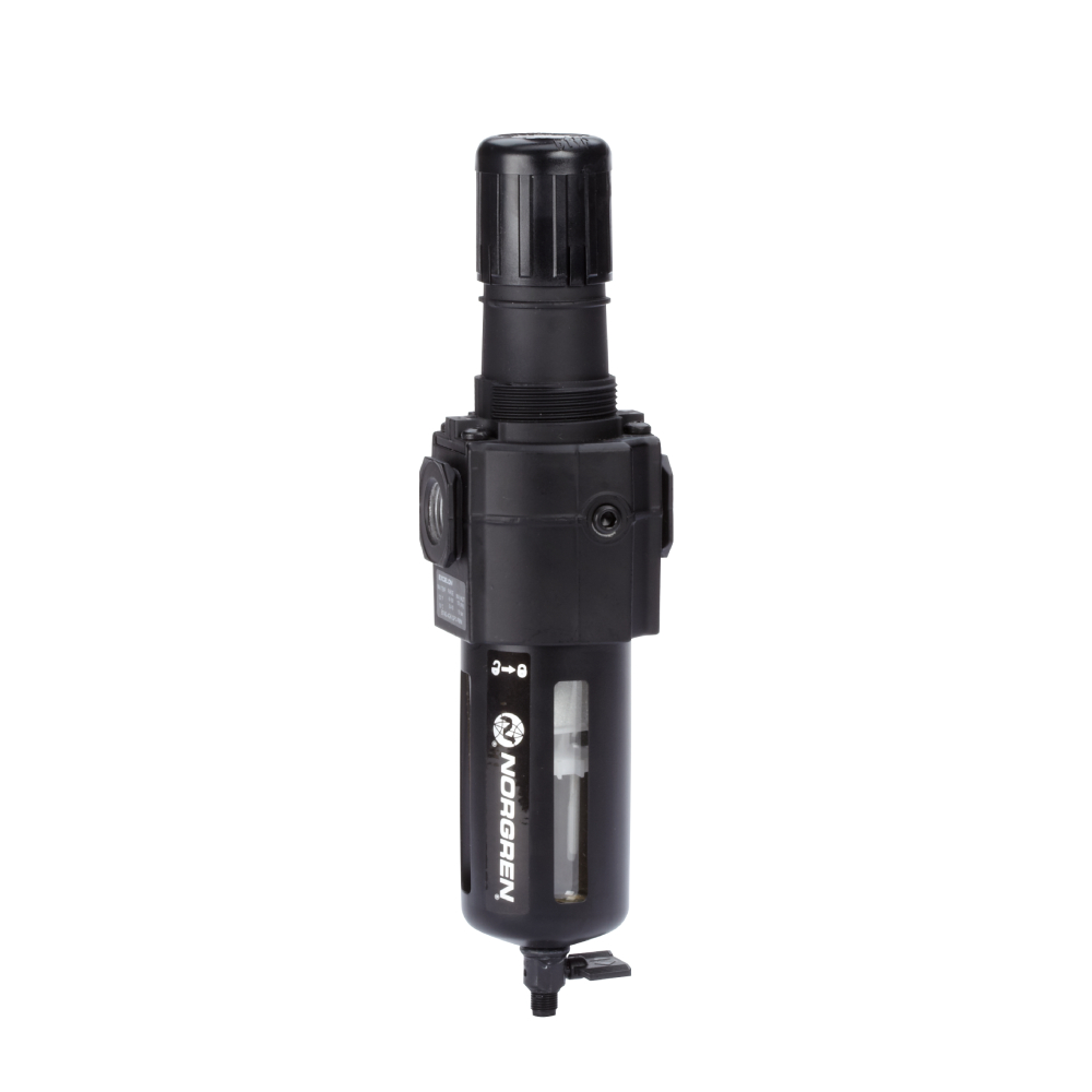 Filterregler Excelon, 3/8 PTF, 0,3-10 bar, 40µm, manueller Ablass, ohne Manometer - Norgren B74G-3AK-QP3-RMN