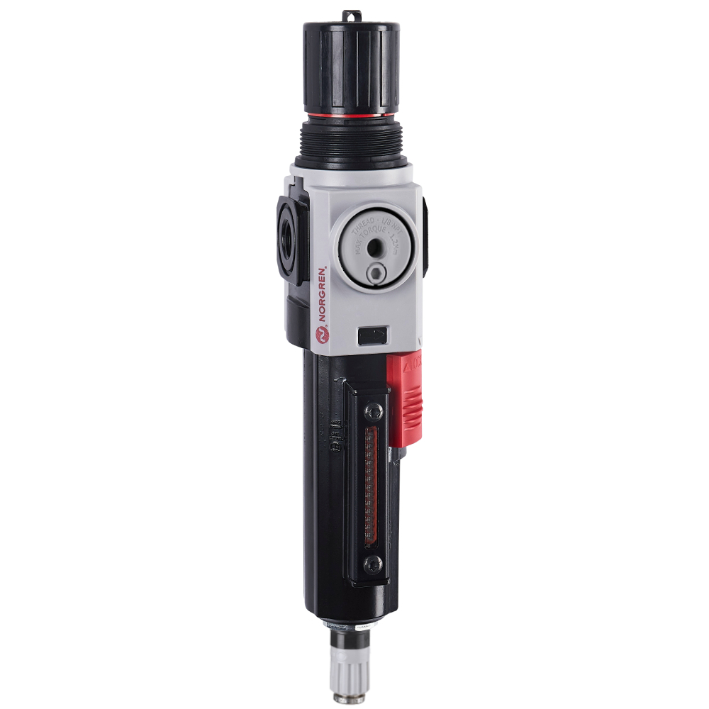 Filterregler Excelon Plus, 1/4 PTF, 40 µm, 0,3-4 bar, Ablass automatisch - Norgren B82G-2AK-AD3-RFN