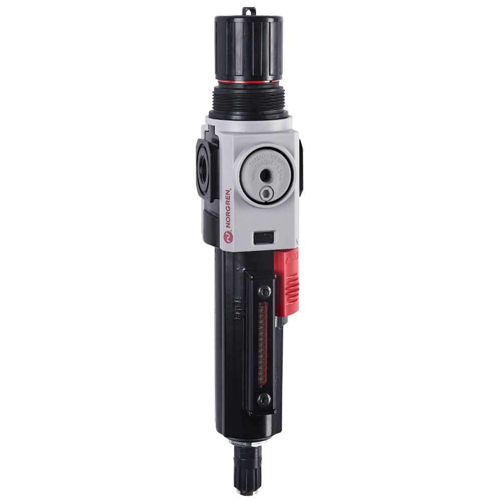 Filterregler Excelon Plus, G3/8, 5 µm, 0,3-4 bar, Ablass automatisch, ohne Manometer - Norgren B82G-3GK-AD1-RFN
