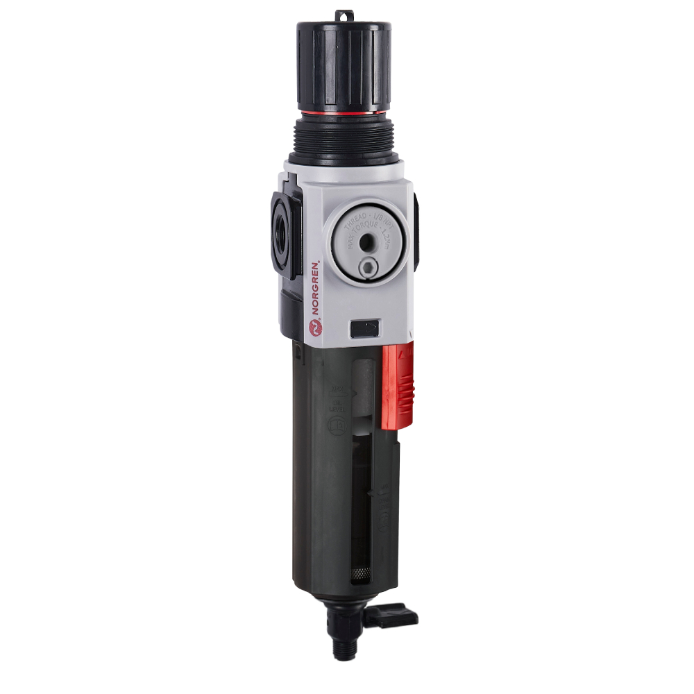 Excelon Plus filter/regulator, 3/8 PTF, 40 µm, 0.3-10 bar, manual drain - Norgren B82G-3AK-QP3-RMN