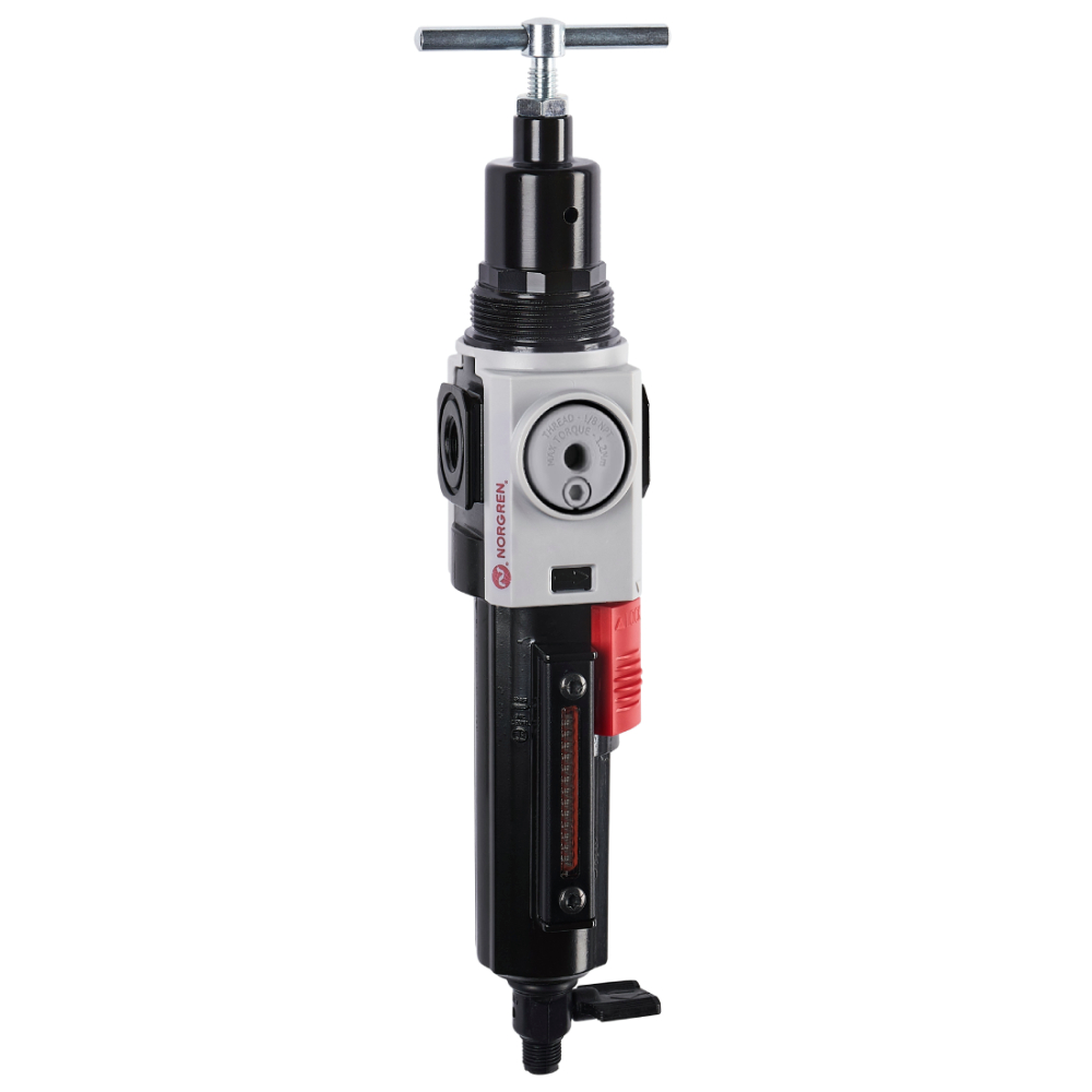 Filterregler Excelon Plus, G1/4, 40 µm, 0,7-17 bar, Ablass manuell, ohne Manometer - Norgren B82G-2GT-QD3-RSN