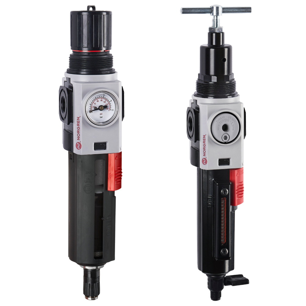 Filterregler, 1/4 PTF, 0,3-4 bar, Bauteil der Druckluftaufbereitung - Norgren B82G-2AK-QP1-RFG