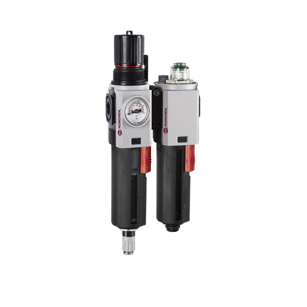 Wartungseinheit Excelon Plus aus Filterregler und Öler, 3/8 PTF, Ablass automatisch, 0,3-10 bar - Norgren BL82-315A