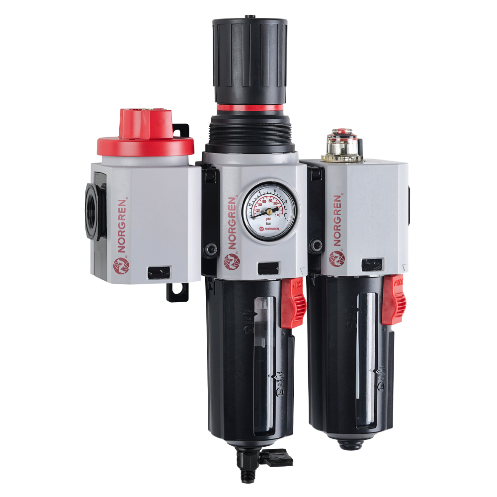 Wartungseinheit Excelon Plus, Filterregler und Mikronebelöler, 3/8 PTF, 40 µm, Ablass manuell - Norgren BL84-321A
