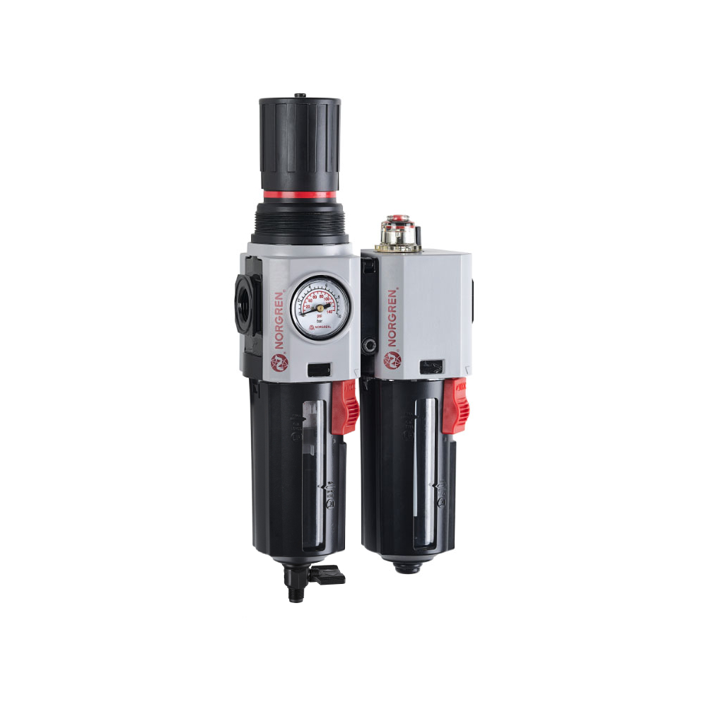 Excelon Plus service unit, filter/regulator and micro fog lubricator, 3/4 PTF, 40 µm, automatic drain - Norgren BL84-625A