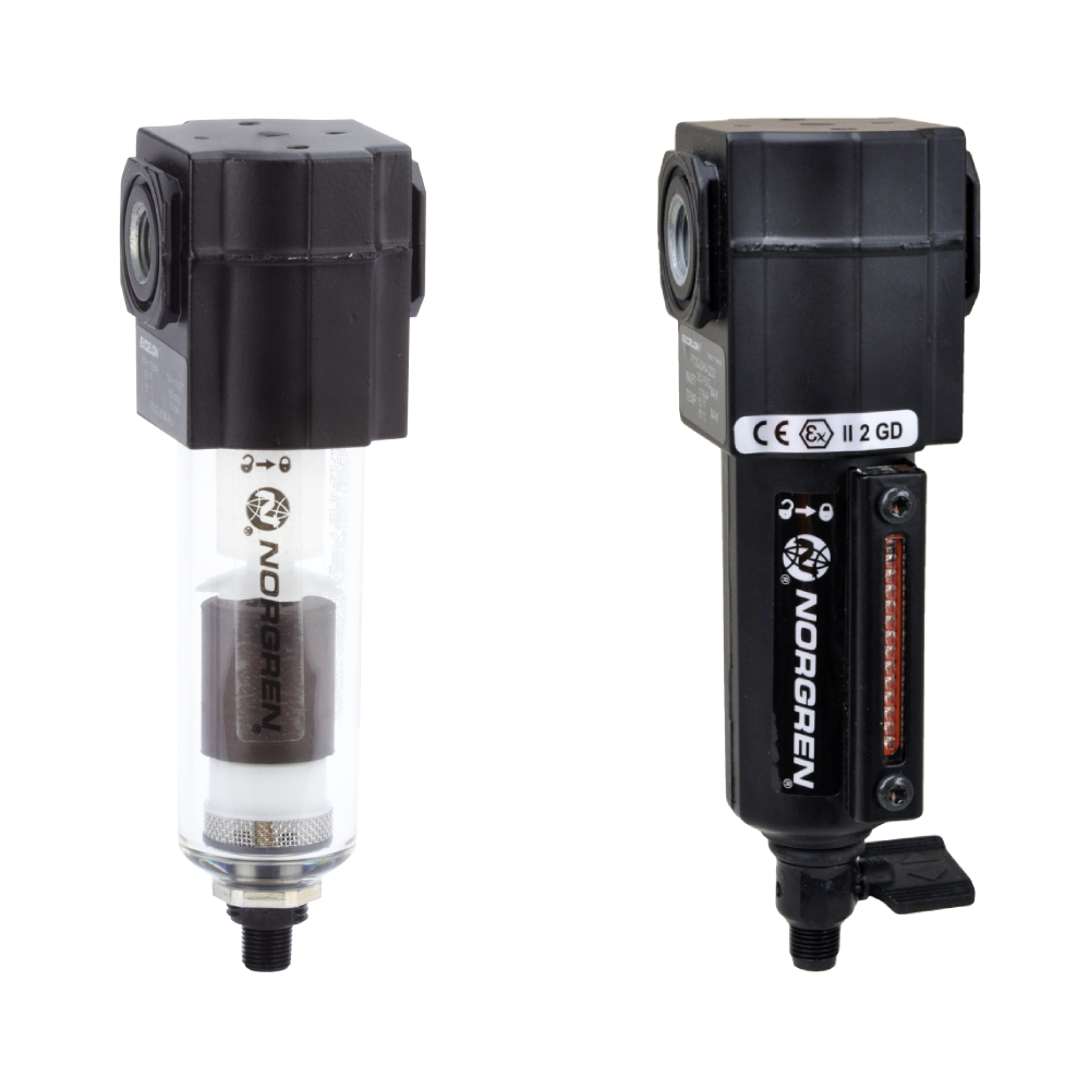 Compressed air filter, Excelon, G1/4, 40 µm - Norgren F72G-2GN-QL3