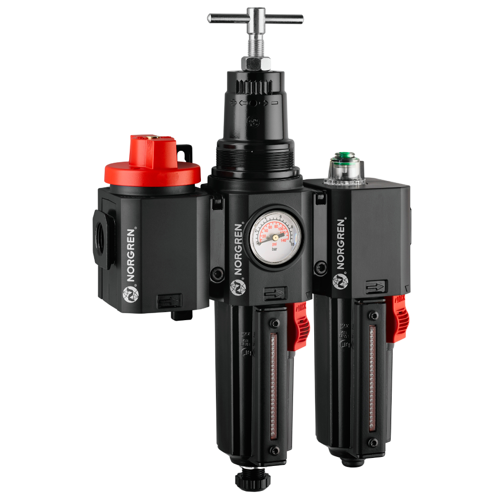 Wartungseinheit Excelon Plus aus Filterregler und Öler für extreme Temperaturen - Norgren HBL84-381G