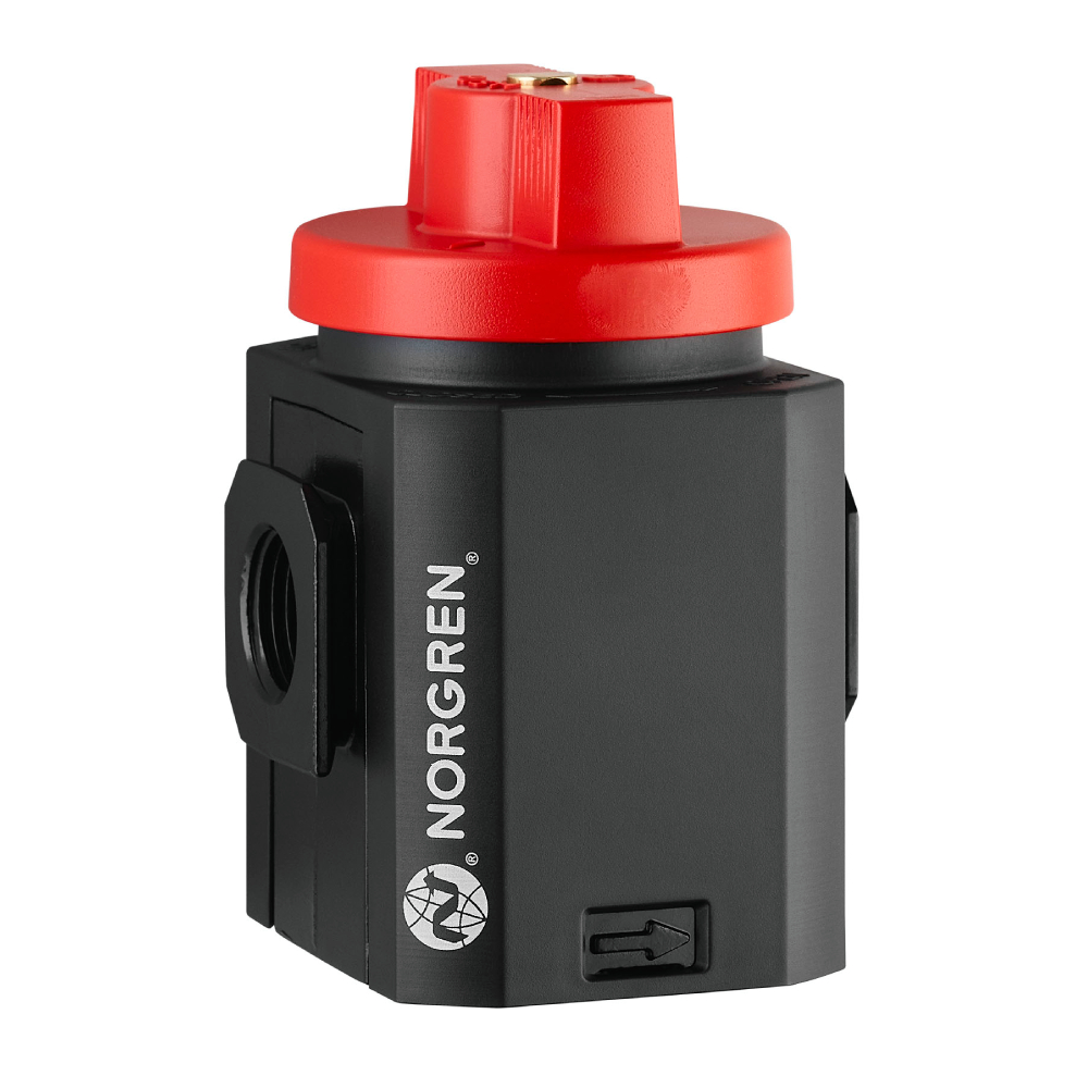 Excelon Plus 3/2 shut-off valve for extreme temperature applications, G3/8 - Norgren HT84T-3GA-B1N