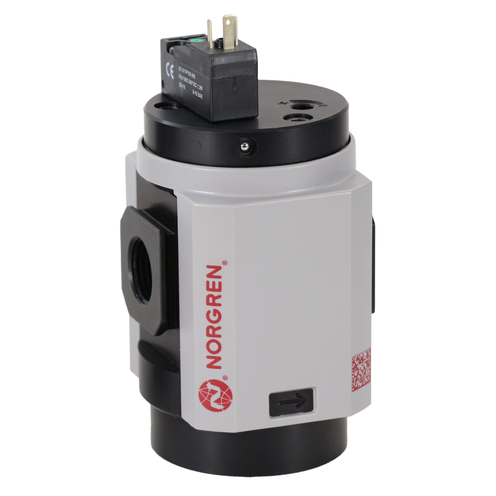 Excelon Plus soft start dump valve, G1/2, 3-10 bar, solenoid operated with spring return - Norgren P84F-4GT-PAN