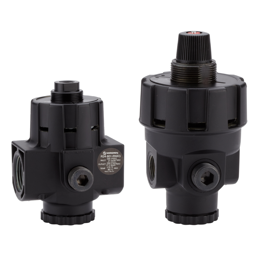 Pressure regulator, air preparation component - Norgren R24-400-RNFA