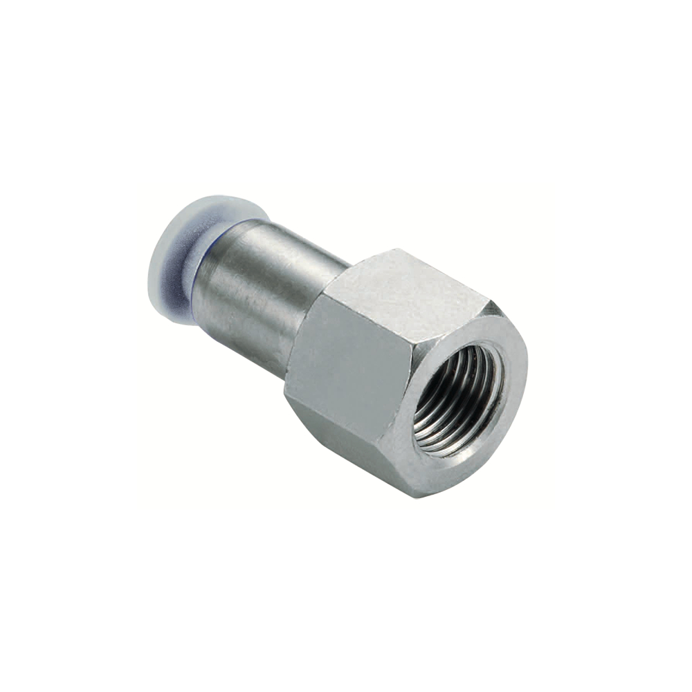 Pneufit M push-in fitting, female adaptor, straight, 1/8 NPT, 1/8" - Norgren M24260118