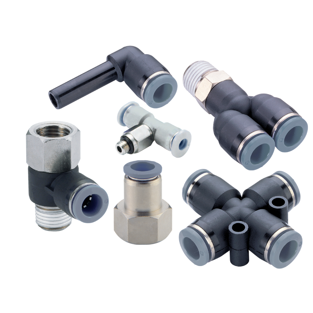 Pneufit C push-in fitting, union, straight, 3/16" - Norgren C20200300