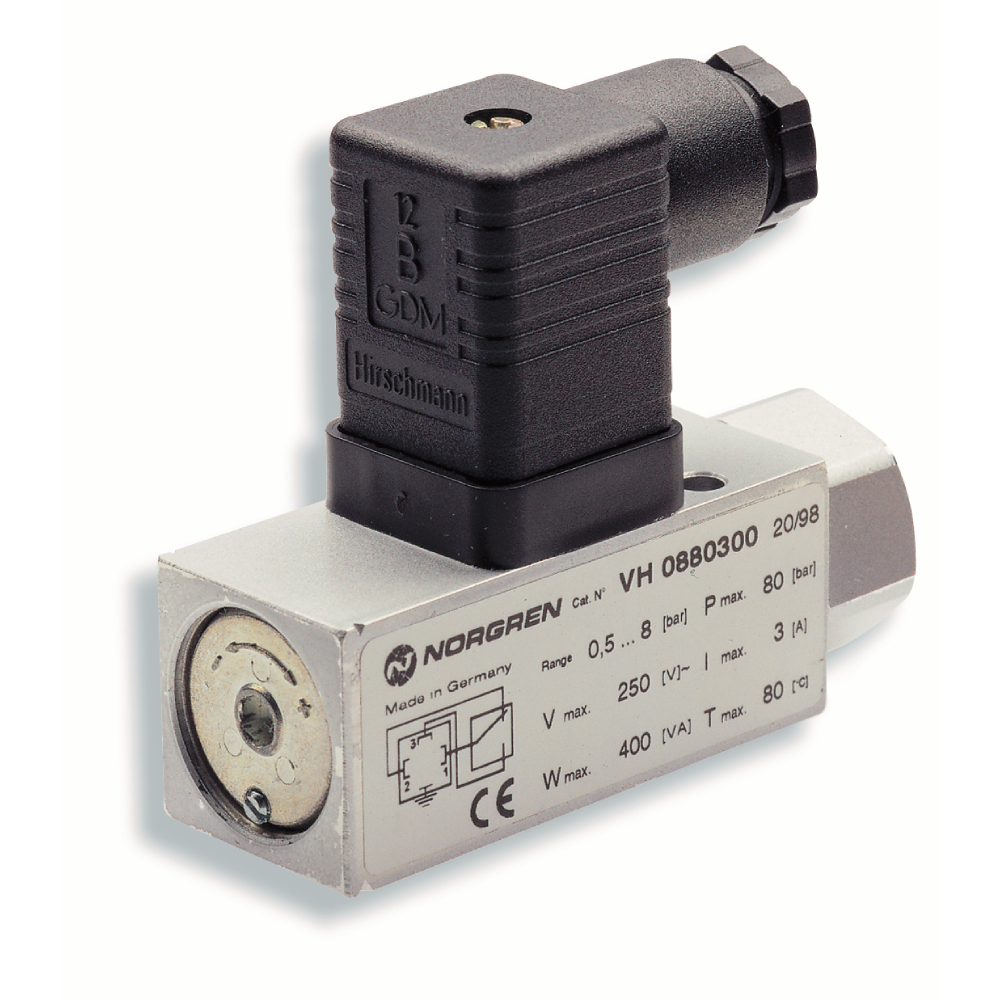 18D Electro-mechanical hydraulic pressure switch, 1/4 NPT, 5-70 bar - Norgren 0882120000000000