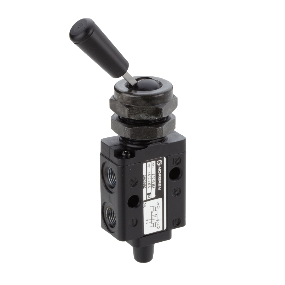 Super X directional valve, 3/2, 1/8 NPT, lever / lever - Norgren 03029622