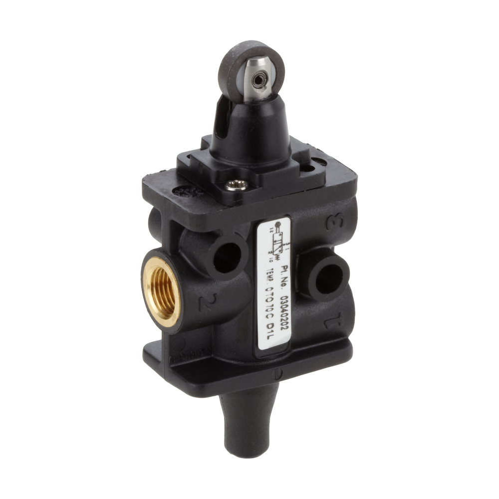Super X directional valve, 3/2, 1/8 NPT, roller lever / spring return - Norgren 03040222