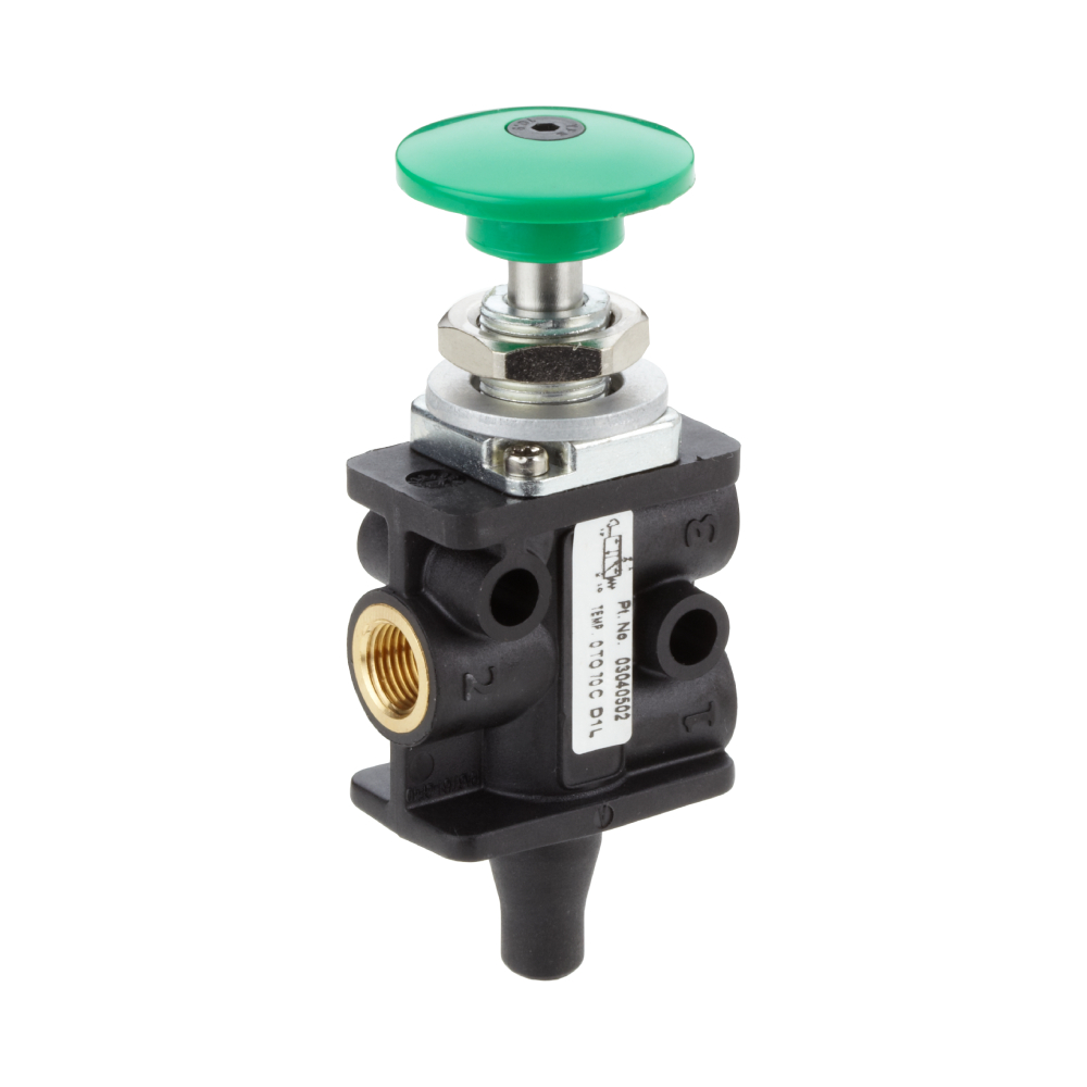 Wegeventil Super X, 3/2, 6 mm PIF, Pilztaster / Federrückstellung - Norgren 03036732