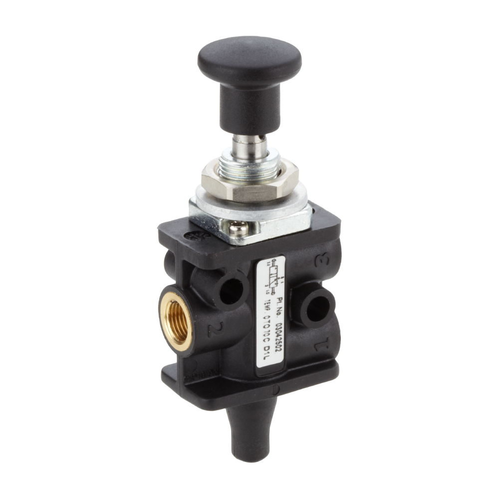 Wegeventil Super X, 3/2, G1/8, Drehknopf / Drehknopf - Norgren 03042502