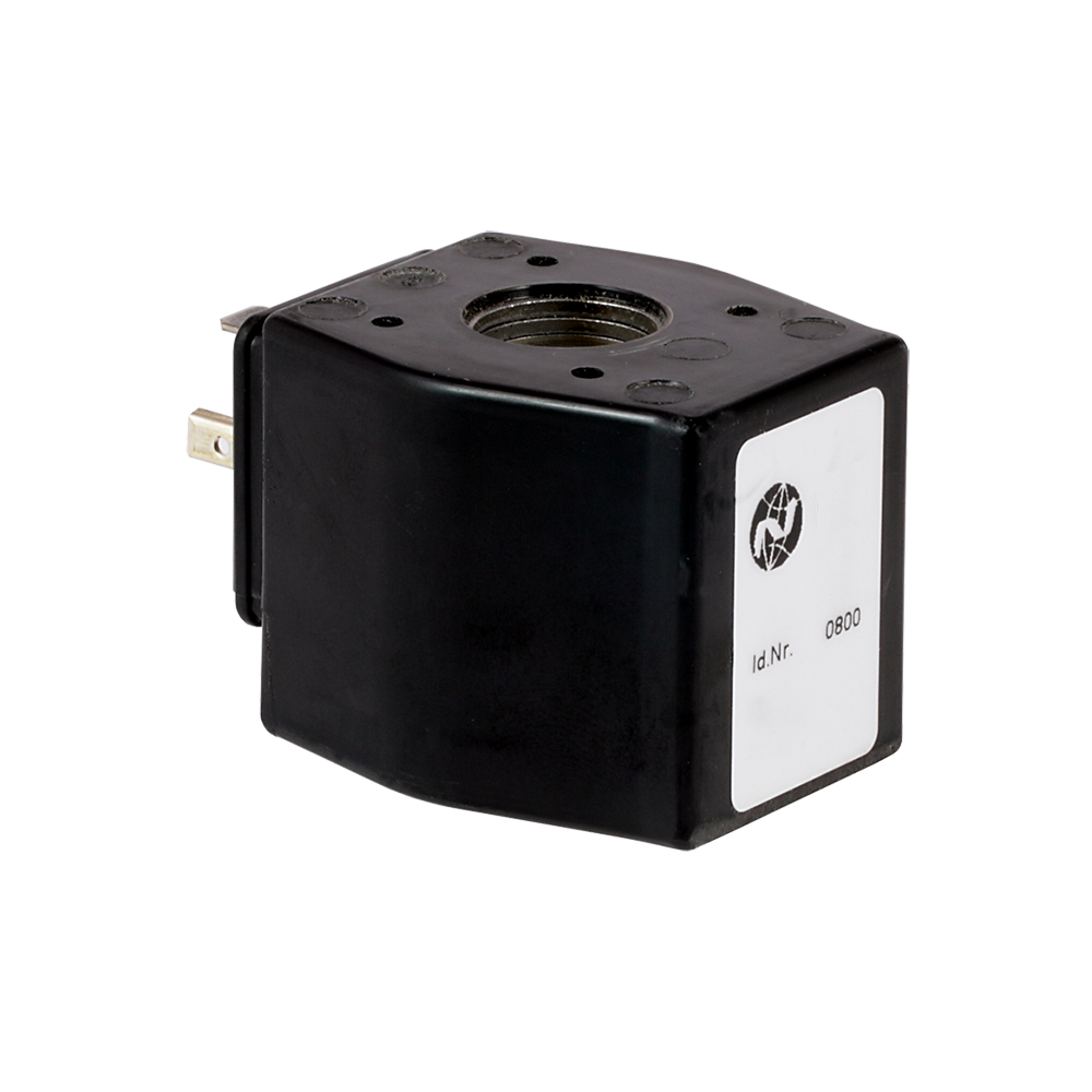 Herion spare solenoid coil, DIN EN 175301-803 form A, 24 V DC, IP65 - Norgren 0000000.0800.02400