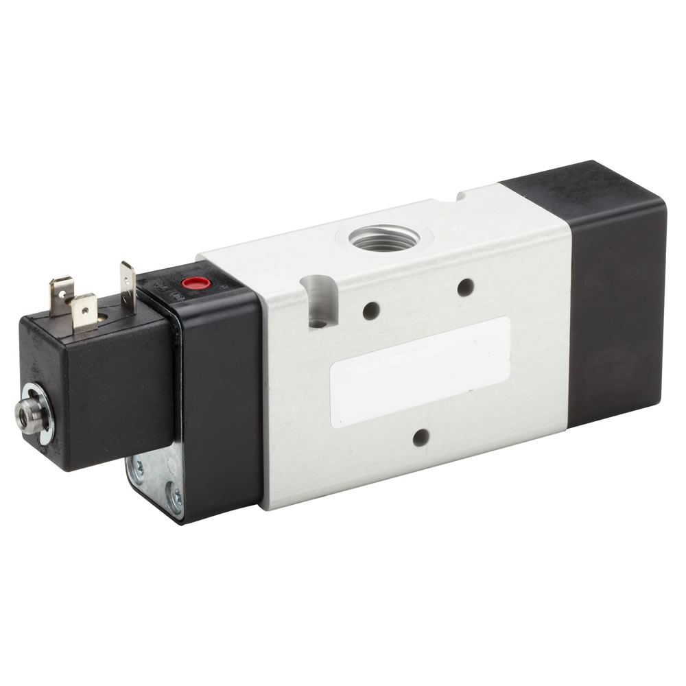 V62 series inline solenoid valve, G3/8, 3/2, NC, solenoid pilot with spring return - Norgren V62C417A-A318J