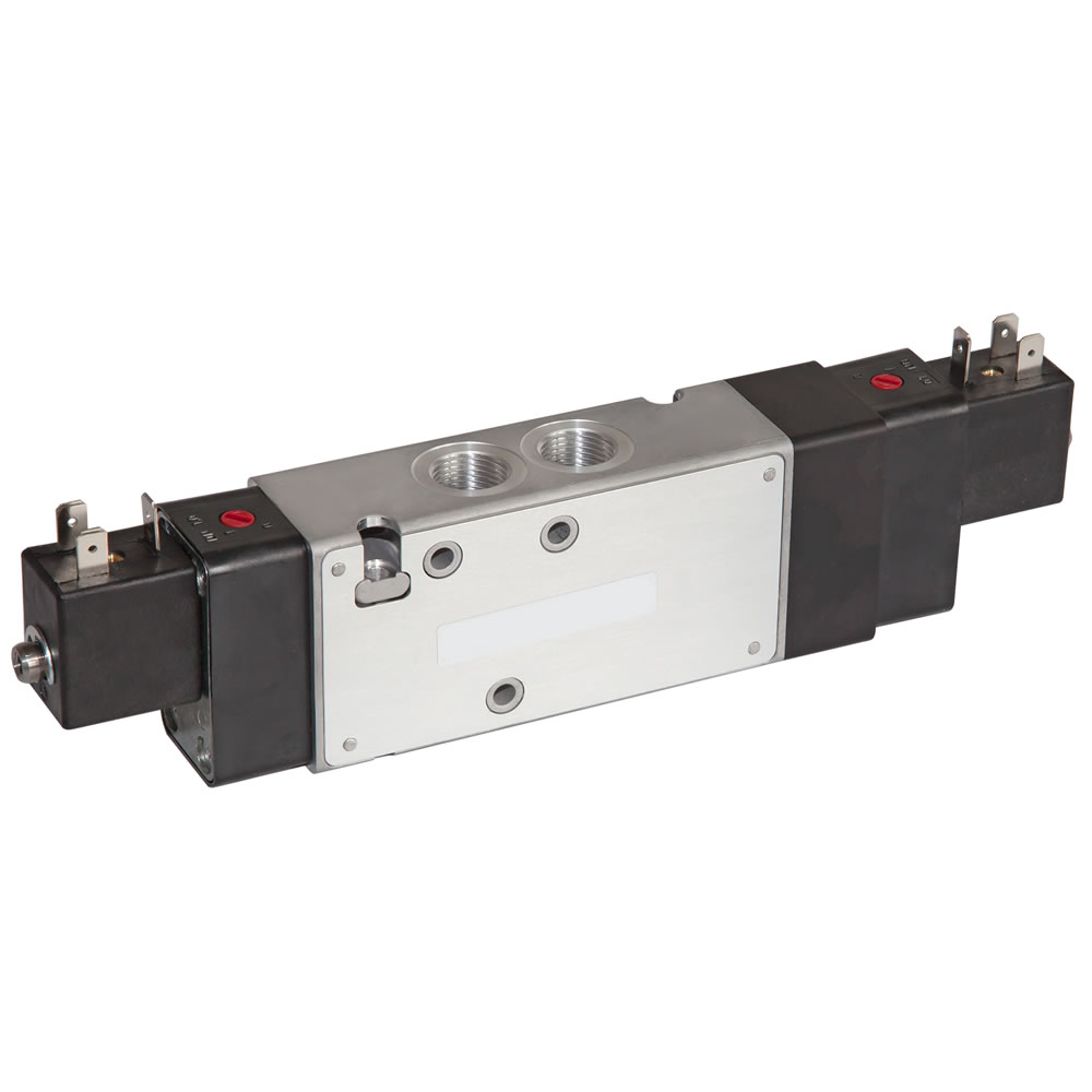 Magnetventil Baureihe V62 für Rohreinbau, G3/8, 5/3, COE, beidseitige Magnetvorsteuerung - Norgren V62C711A-A218J