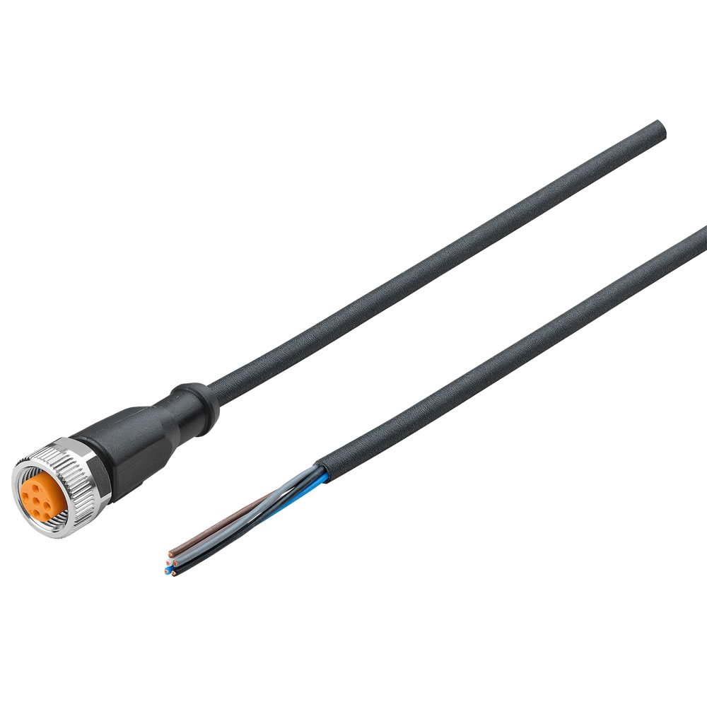 Anschlussleitung, Länge 5 m, 5-polig, offenes Ende, M12 x 1, 60 V AC/DC - Norgren NC-125FS-00000-5
