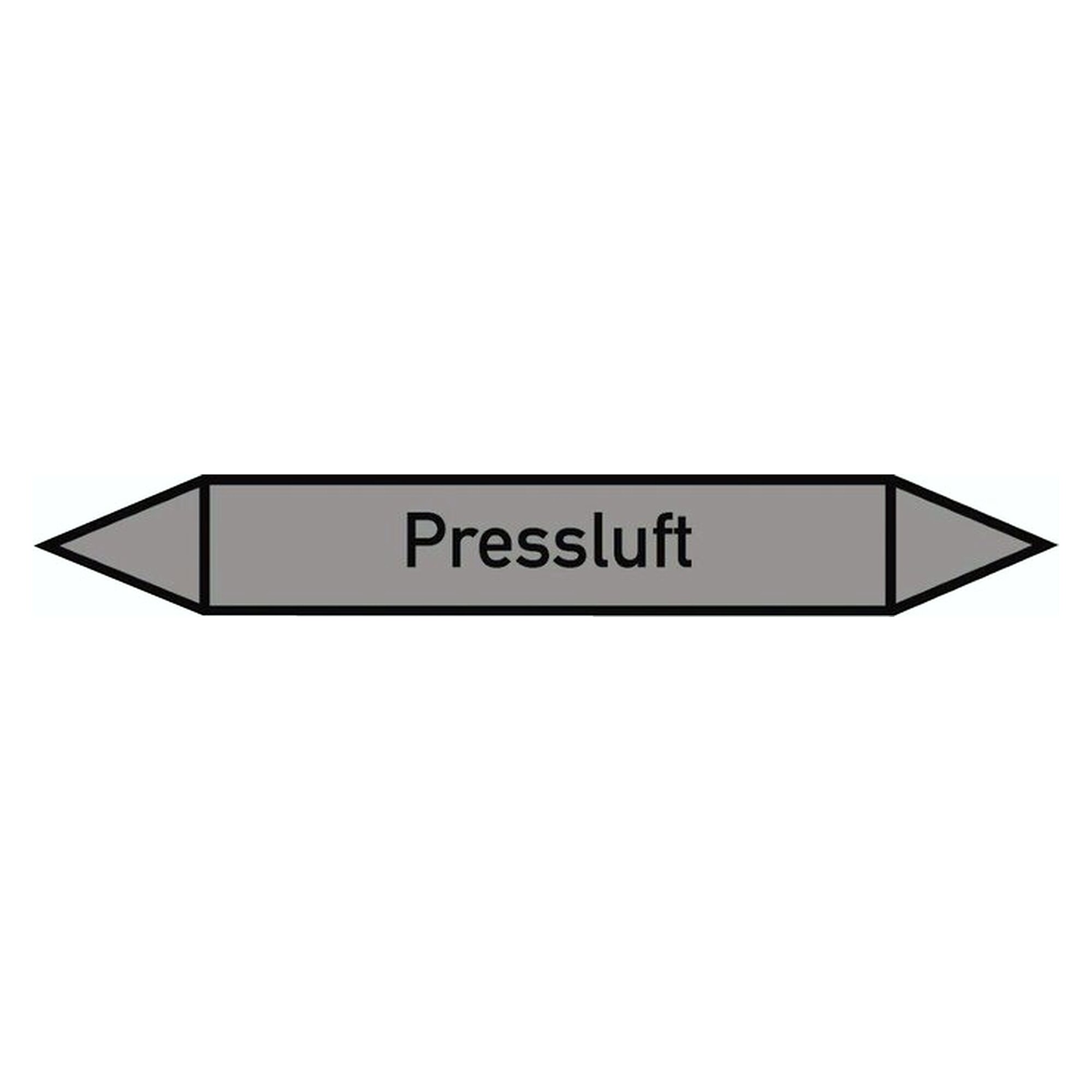 Rohrleitungskennzeichnung, Doppelpfeil, selbstklebend, 37 x 270 mm, Pressluft