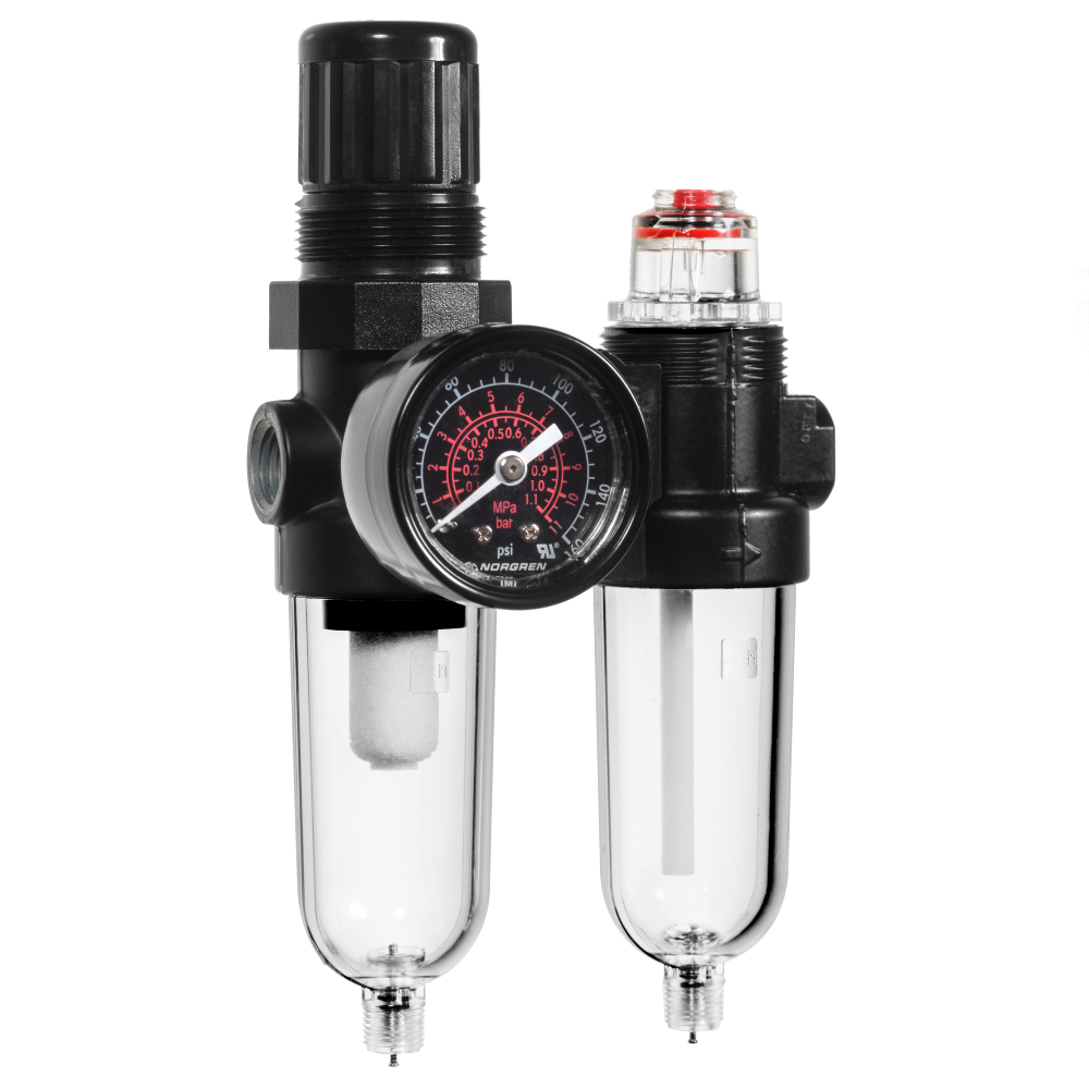 Air preparation unit, G1/4, 40 µm, air preparation component - Norgren PTH-240-M3MG