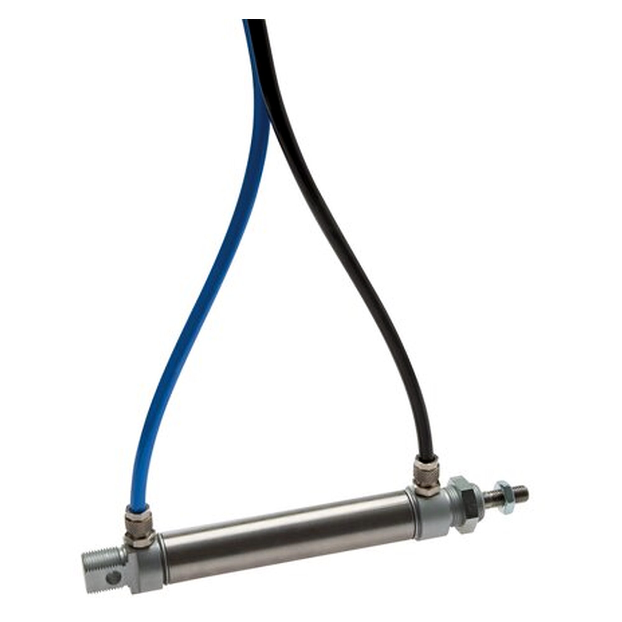 Polyamide tubing, 10 x 8 mm, duo tubing (twin), hose diameter (outside x inside) 10 x 8 mm
