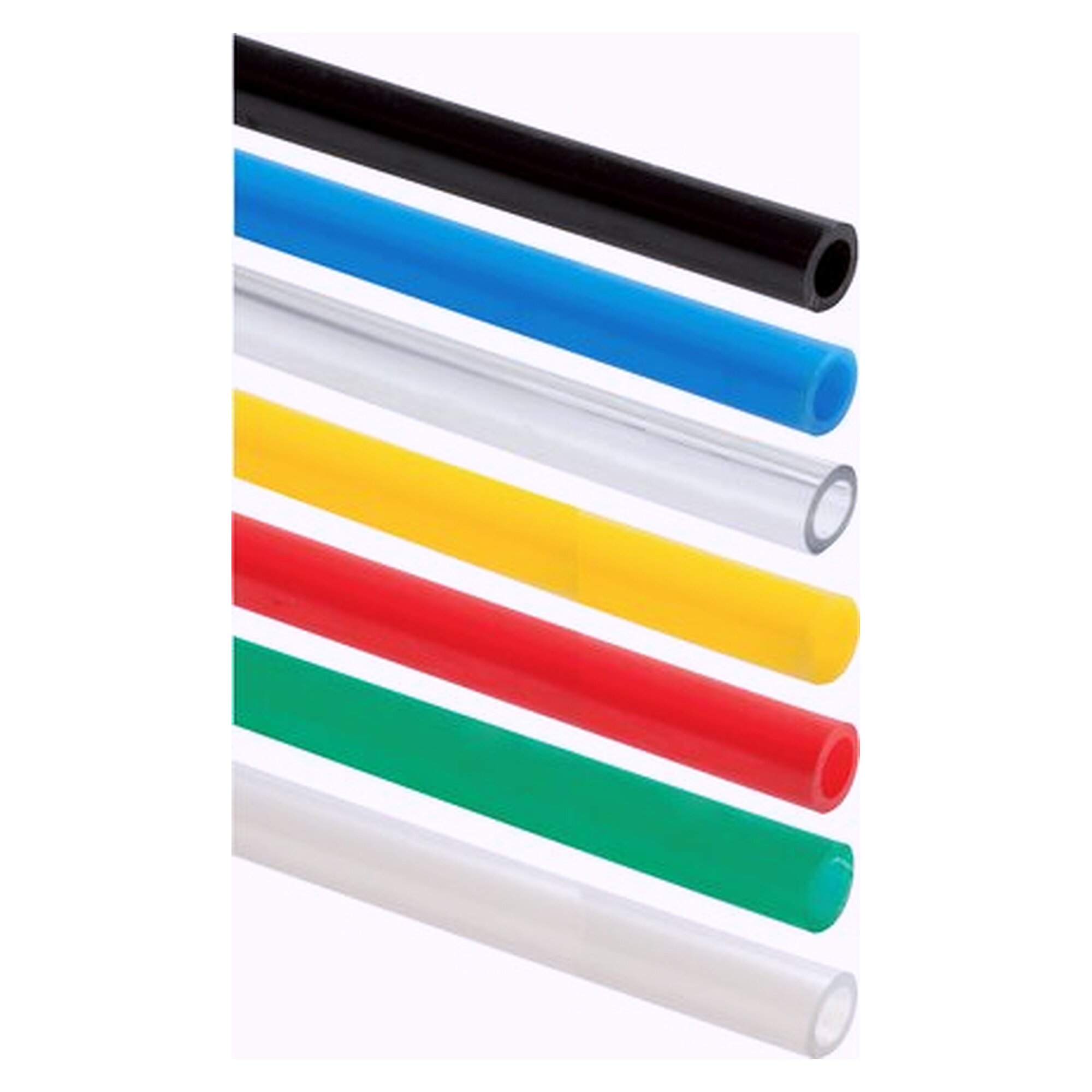 Polyurethane tube, 4 x 2.5 mm, yellow, roll of 25 m, working pressure 13 bar