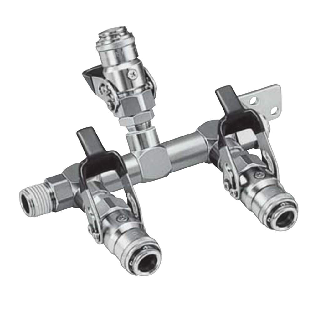 Nitto Kohki Purge Line Cupla. Schnellkupplung RE-PV-30, Brass, NBR