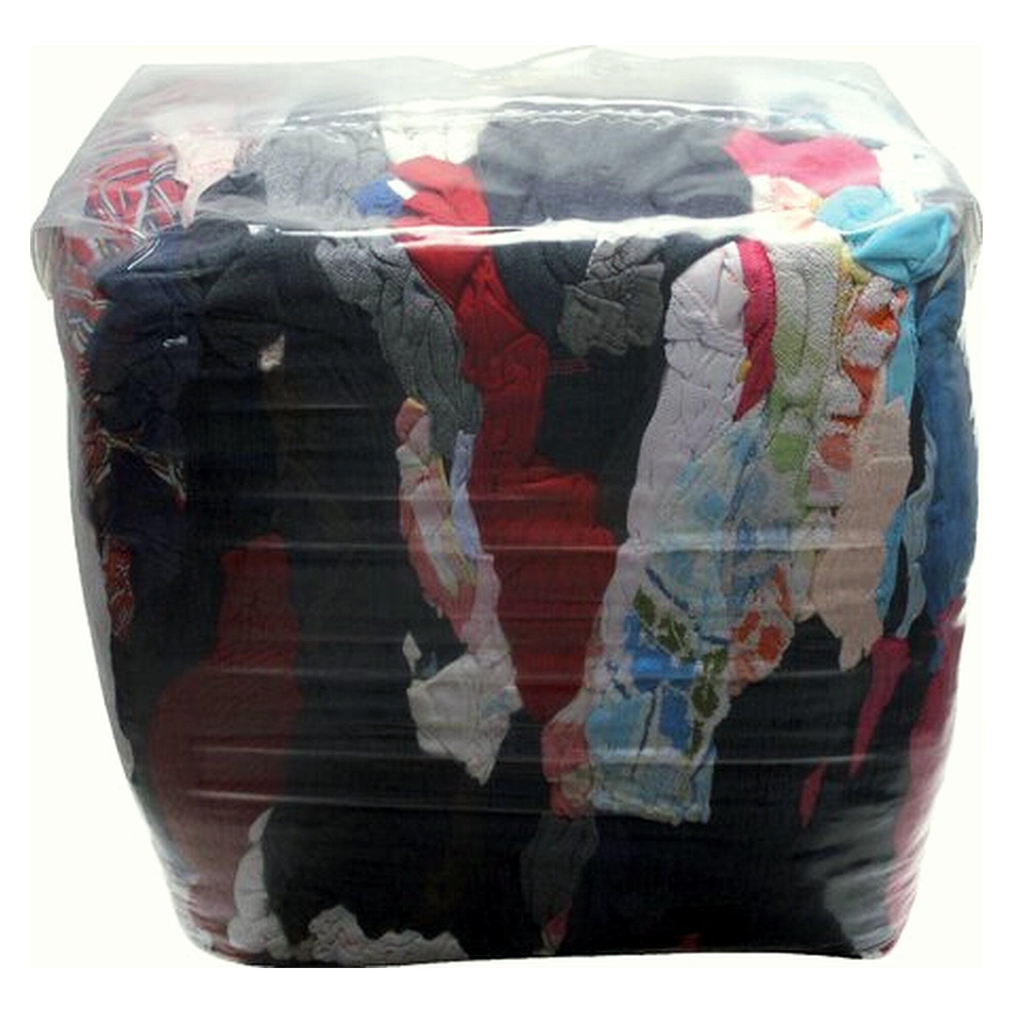 Industrieputzlappen (Trikot, bunt), 10 kg Ballen, Werkstattbedarf für Montage und Wartung