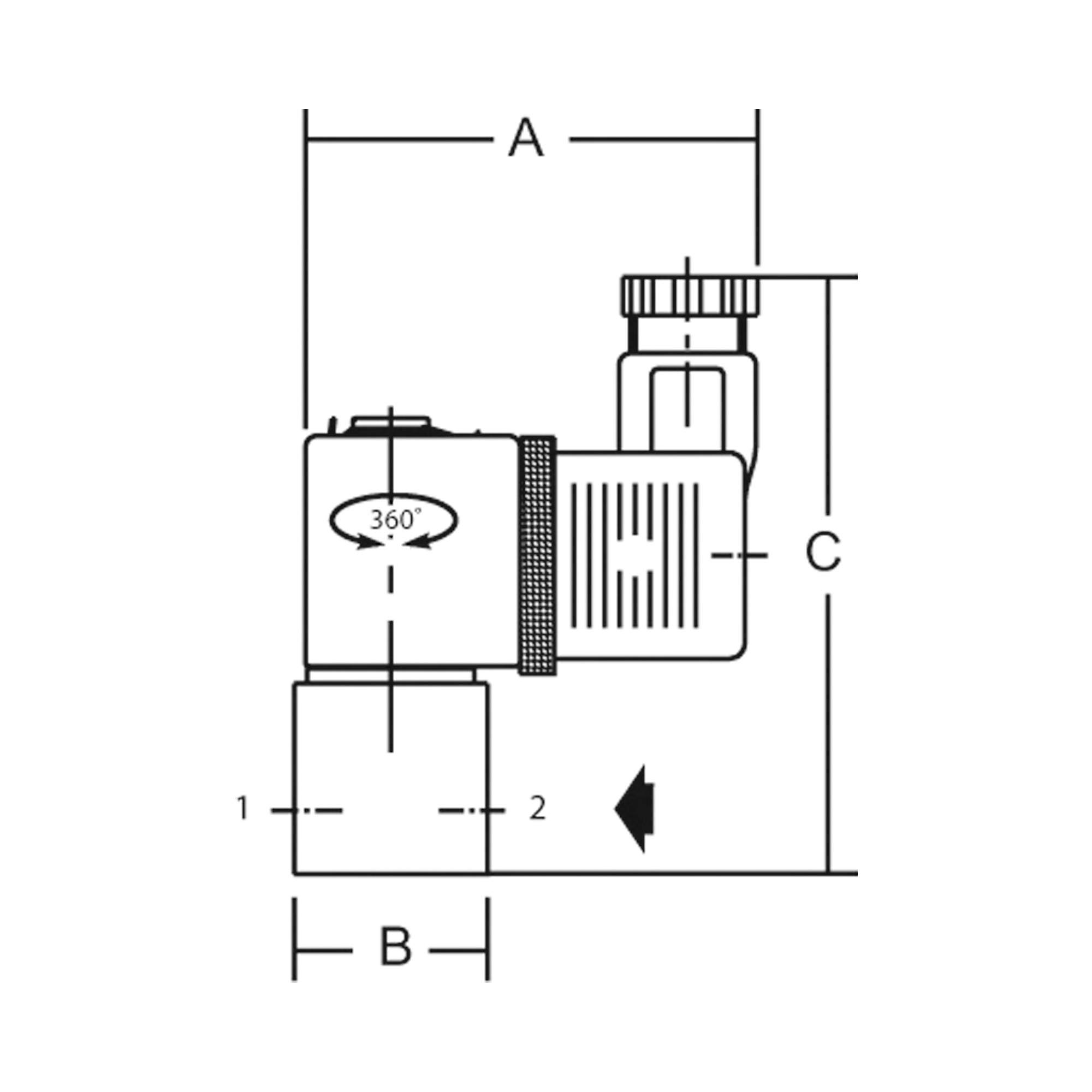 Proportional-Regelventil »posiflow«, 24 V DC, NC, G 1/4, DN 3,2 - Riegler 101646