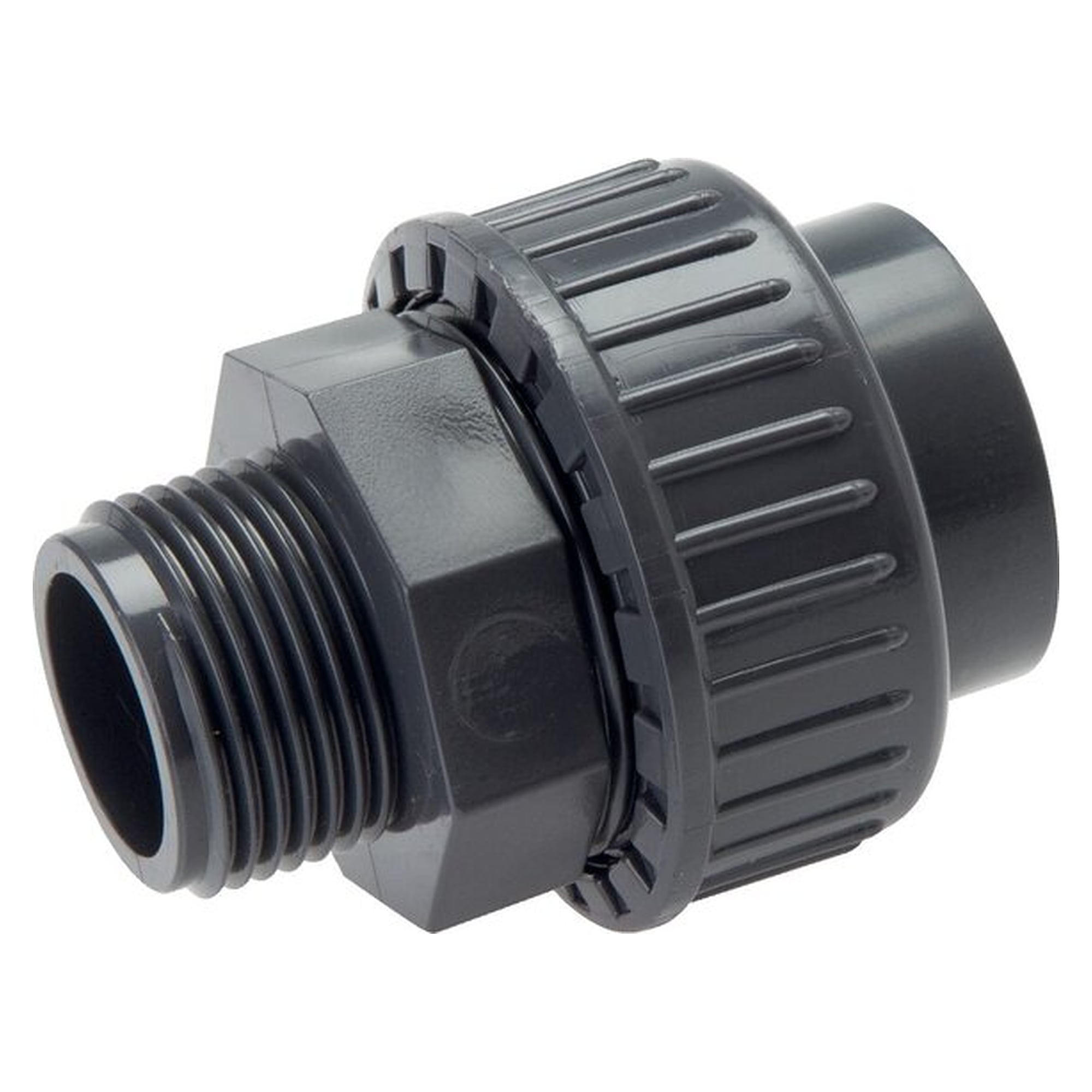 Klebe-/Gewindeverschraubung, PVC-U/ EPDM, 32mmxG 1" Außengewinde