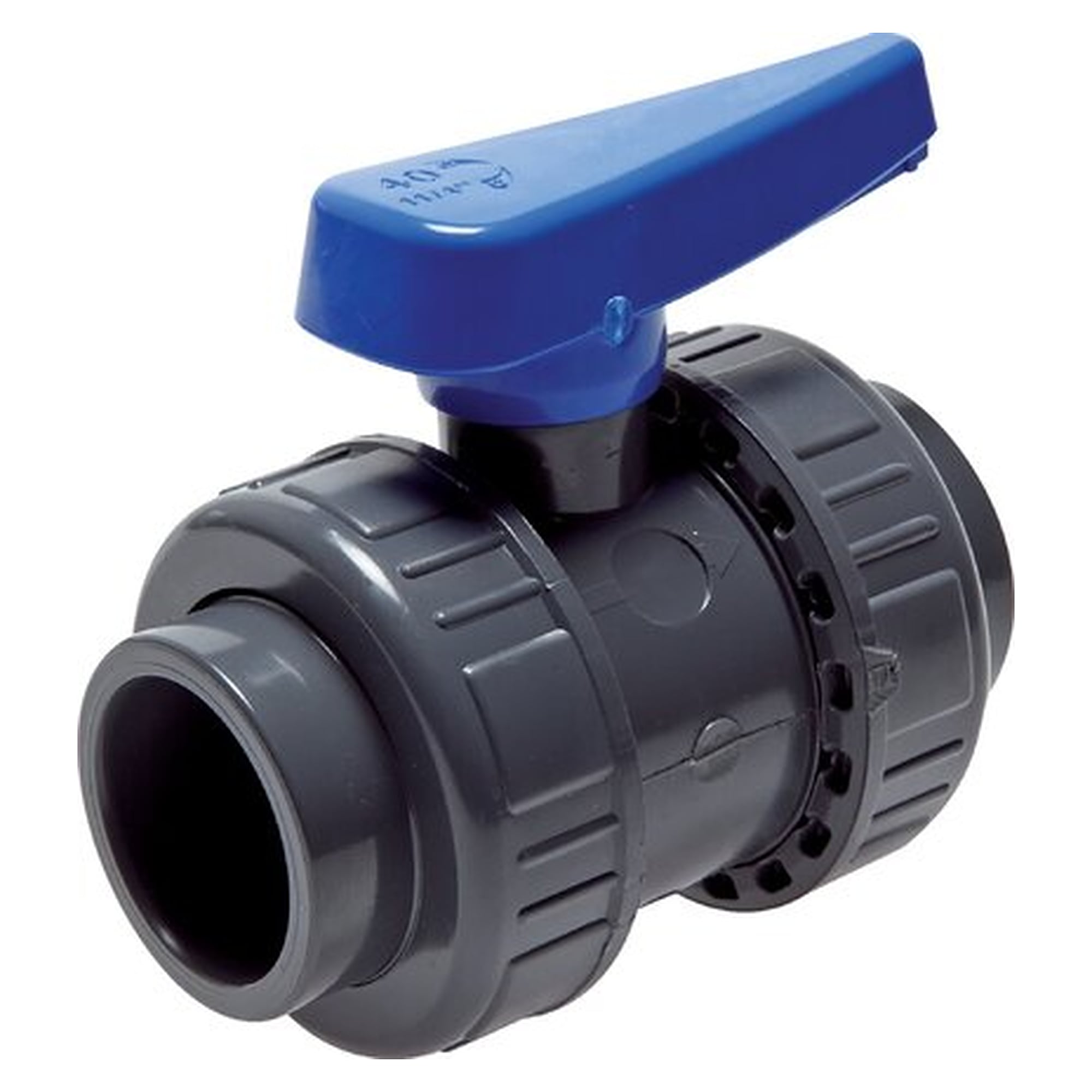 Klebemuffen-Kugelhahn, PVC-U / EPDM, 90 mm (Wasserausführung), DN 80