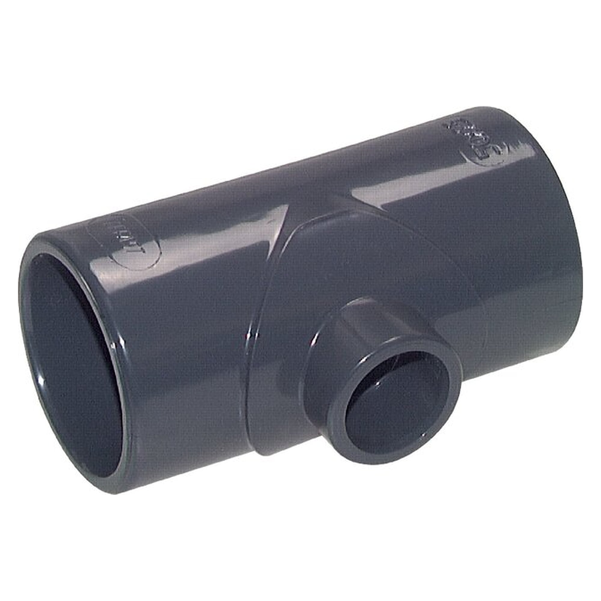 Solvent cement socket tee, reduziert, PVC-U, 32x25x32mm, outside diameter D 42 mm