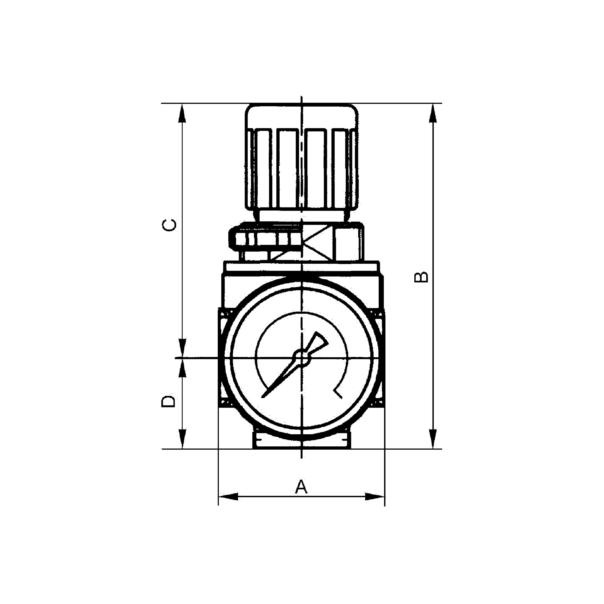 Druckregler »multifix-mini« inkl. Mano, BG 0, G 1/4, 0,5 - 10 bar - Riegler 100343