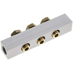 Airtec R 141/3. P-Leiste inkl. Hohlschrauben und Dichtungen für Ventilbaureihe M07 / P07