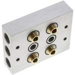 Airtec R-143/2. P-R-S strip incl. hollow screws and seals for valve series M07 / P07