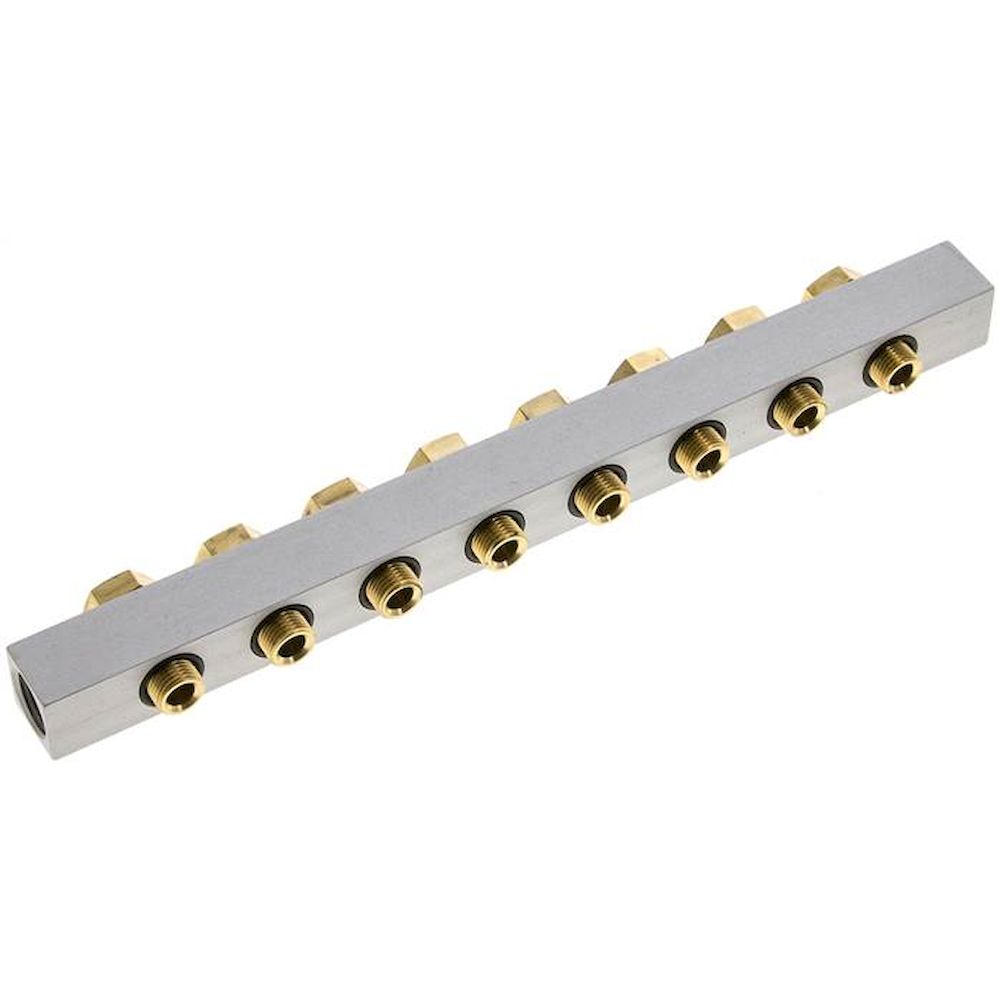 Airtec R-281/8. P-strip incl. hollow screws and seals for valve series M04 / P04