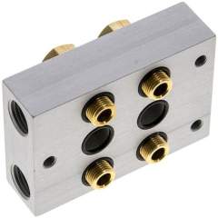 Airtec R-283/2. P-R-S strip incl. hollow screws and seals for valve series M04 / P04