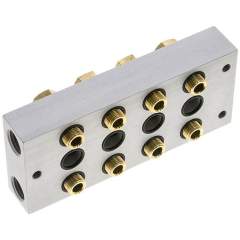 Airtec R-283/4. P-R-S strip incl. hollow screws and seals for valve series M04 / P04