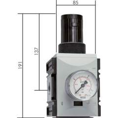 R 10 F SI Futura Druckregler, G 1", 0,5-8bar