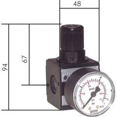 RP 14-16 K Multifix Präzisionsdruckregler, abschließbar,G 1/4" 0,5-16bar