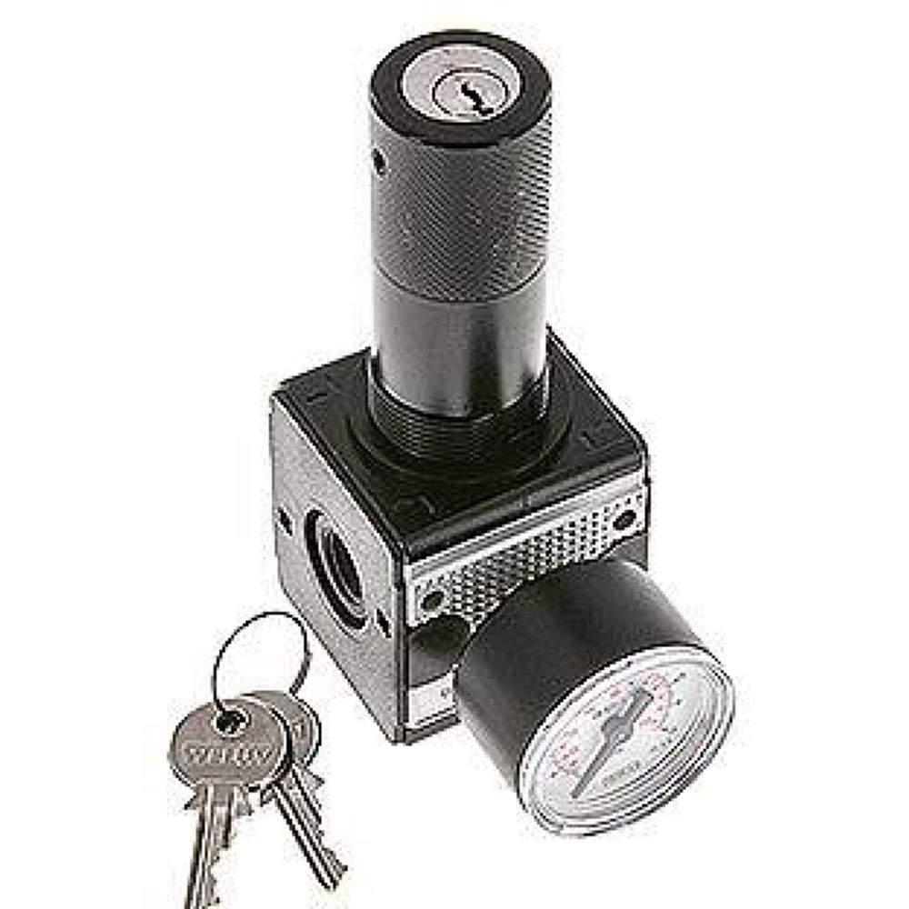 RB 14-6 K Multifix Druckregler, abschließbar, Reihenmont. G 1/4", 0,2-6bar, Multifix 1