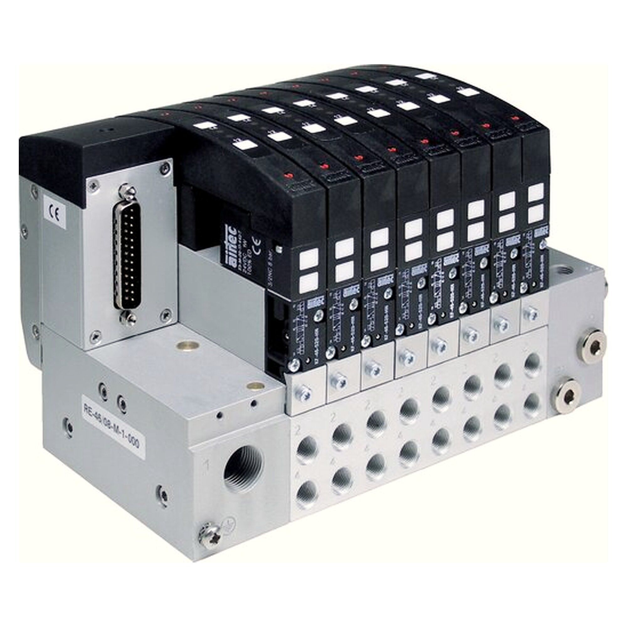 Valve terminal, 22 stations, PROFIBUS DP, 24 V DC, protection class IP 65, body aluminium / plastic