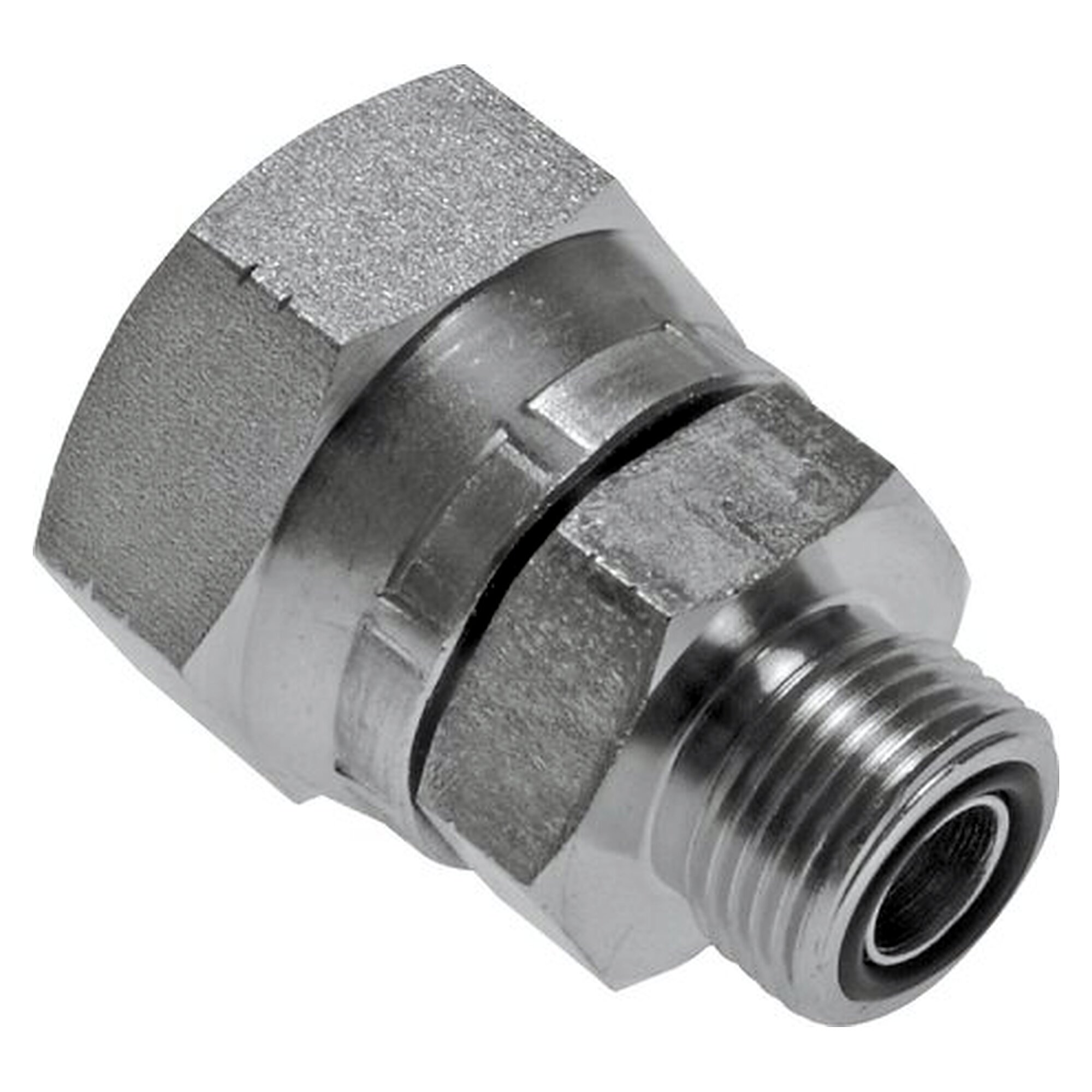 ORFS-Verschraubung, ORFS innen UN 1-3/16"-12 auf zweites ORFS außen UNF 9/16"-18, PN 400 bar