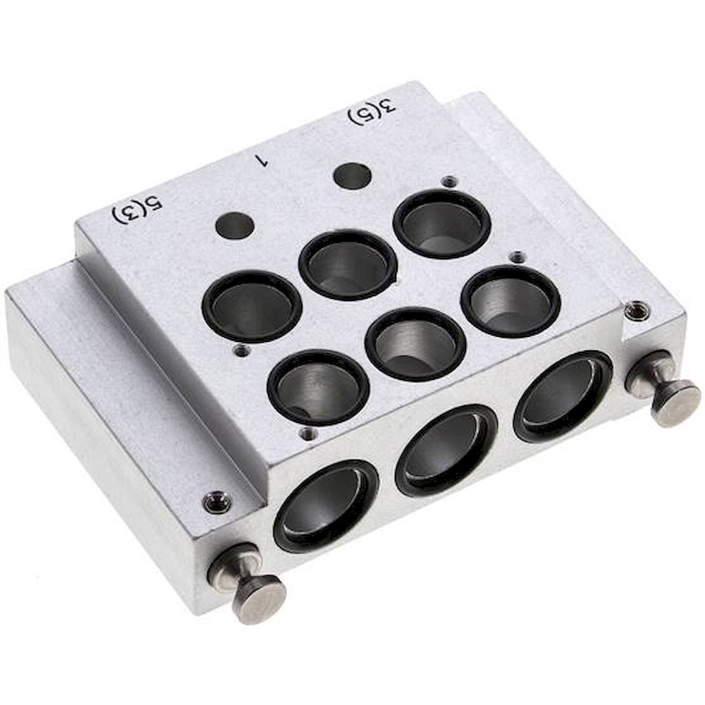 Airtec RF 09 E2. Endplatte mit zwei Ventilplätzen