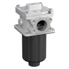 Stauff 6100286348. Return-Line Filter Housing Series RF Size 090 max. Pressure: 16 bar / 232 PSI max. Flow 330 l/min / 90 US GPM Connection 2" SAE Flange Seals: NBR (Perbunan) w/o Filter Element